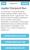 Using AstroDates is very simple. The third step is to view the aspect description.